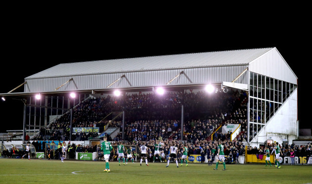 A view of Oriel Park, Dundalk