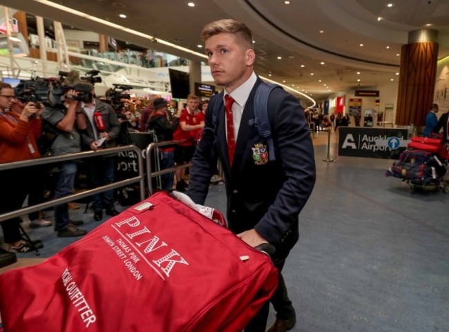 Owen Farrell on arrival