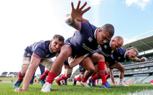 Sam Warbuton, Kyle Sinckler, Rory Best and Joe Marler