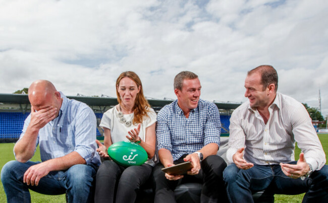 John Hayes, Marie Louise Reilly, Richard Dunne and Geordan Murphy