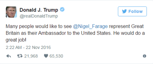 trump farage