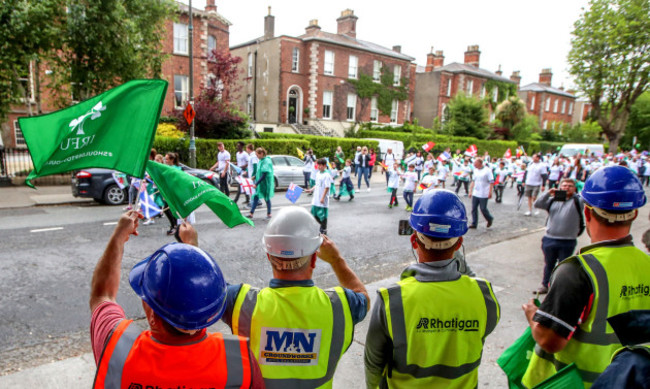 A view of the parade