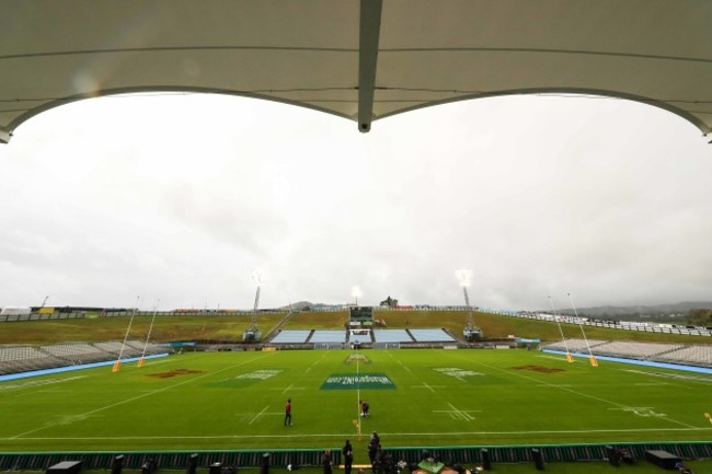 Toll Stadium  during the kicking practice