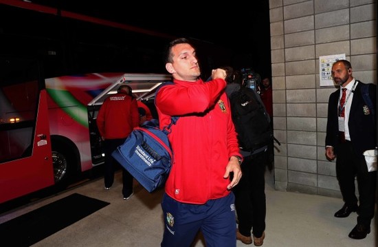 Sam Warburton arrives