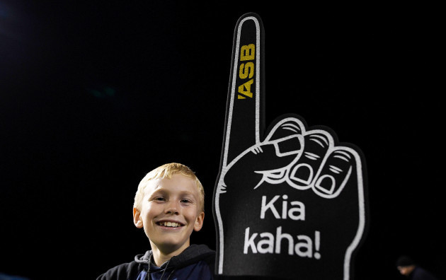 A young fan at the game