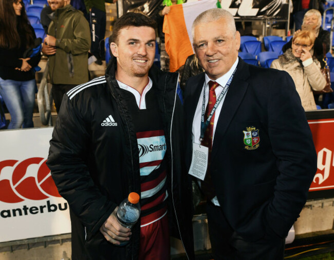 Bryn Gatland with his father Warren Gatland