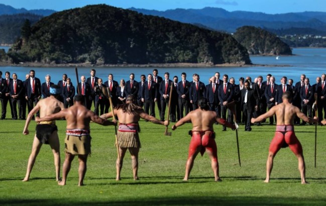 The British and Irish Lions accept the Maori challenge