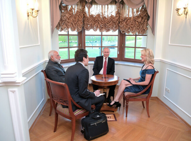 Vladimir Putin with Megan Kelly