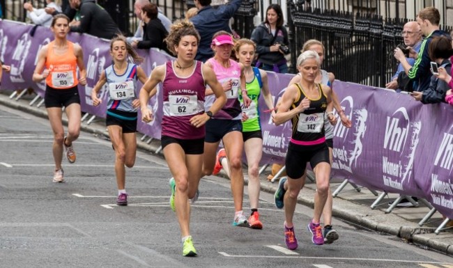 Anne Marie McGlynn on her way to winning the 2017 VHI Women’s Mini Marathon