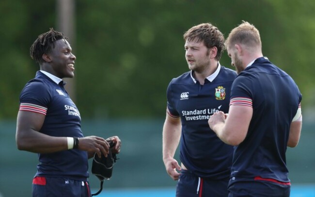 Maro Itoje, Iain Henderson and George Kruis