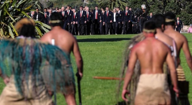 The British and Irish Lions accept the Maori challenge