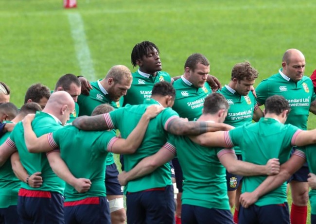 A minutes silence for the victims of the London  terrorist attack during the Captains Run Maro Otoje