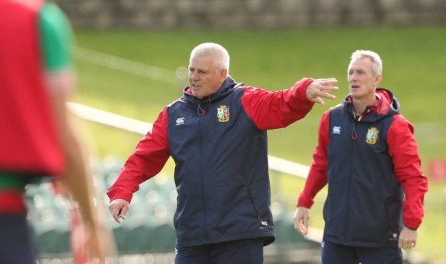 Head Coach Warren Gatland during the Captains Run