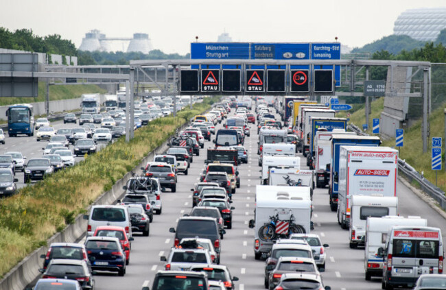 Witsun holiday traffic in Bavaria