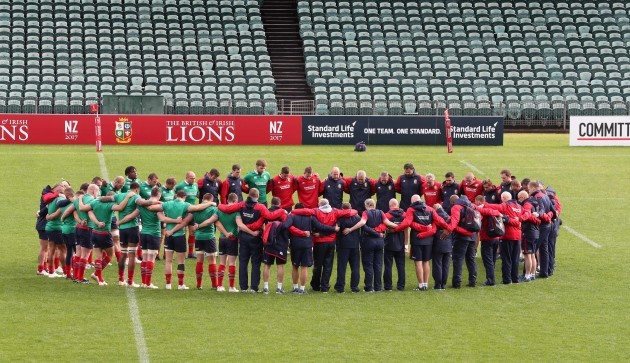 A minutes silence for the victims of the London  terrorist attack during the Captains Run
