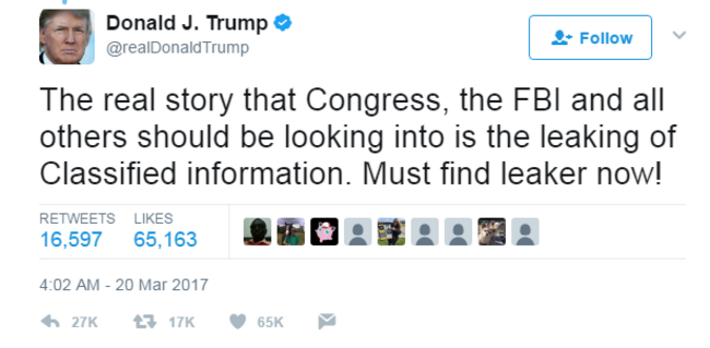 trump leak