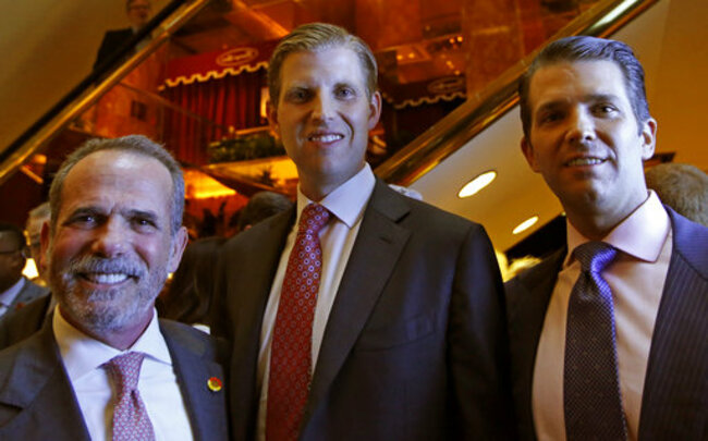 Eric Danziger, Eric Trump, Donald Trump Jr.