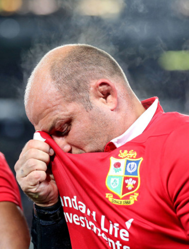 Rory Best dejected after the game