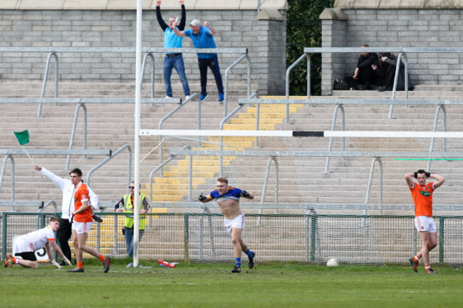 Kevin Fahey celebrates the winning goal