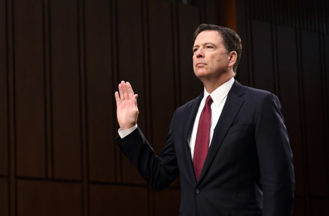 U.S.-WASHINGTON D.C.-FBI-FORMER DIRECTOR-JAMES COMEY-HEARING