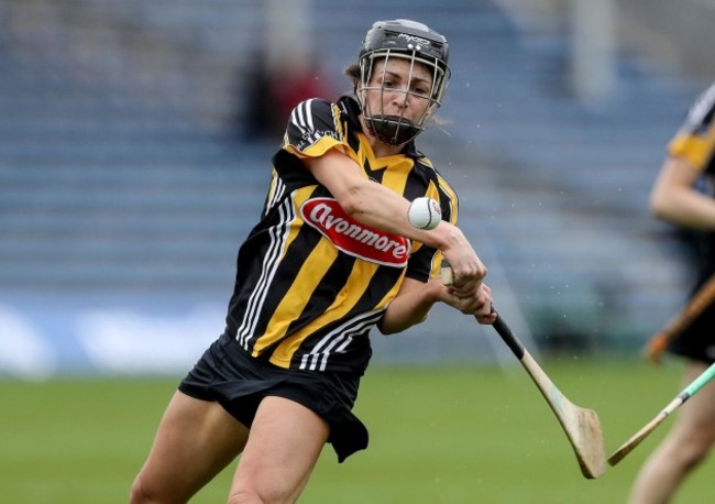 Anna Farrell scores a goal