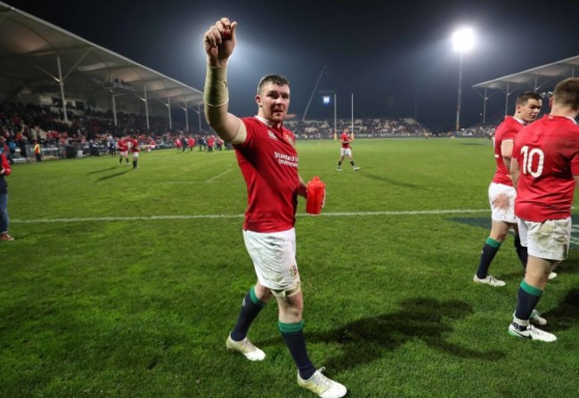 Peter O'Mahony celebrates winning