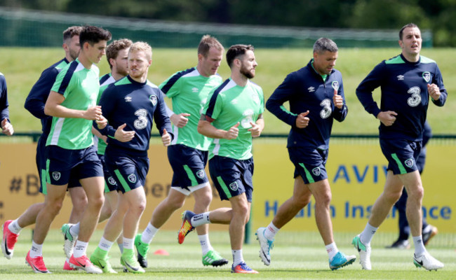 Callum O'Dowda, Daryl Horgan, Glenn Whelan, Robbie Brady, Jonathan Walters and John O'Shea