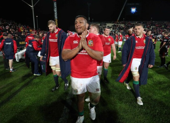 Mako Vunipola celebrates winning