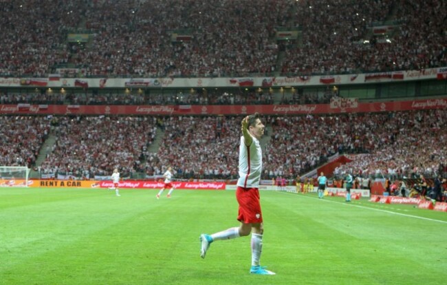 Robert Lewandowski (POL), bramka, goal, radosc, celebration