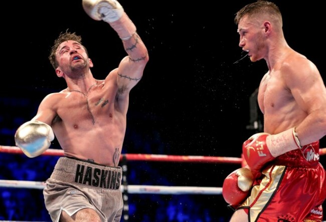 Ryan Burnett in action against Lee Haskins