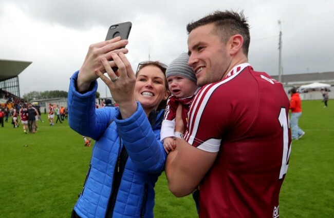 Noel Mulligan of Westmeath with Jennifer and Luke Castles