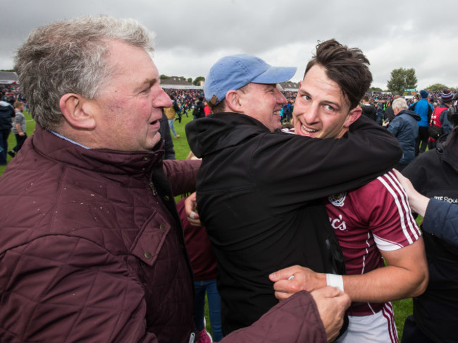 Sean Armstrong is congratulated by supporters