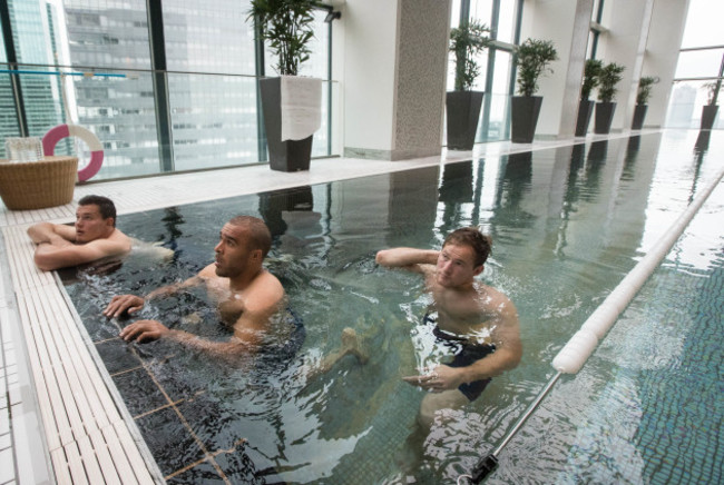 Jacob Stockdale, Simon Zebo and Kieran Marmion