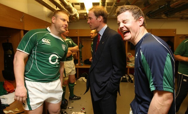 Tom Court, Prince William and Brian O'Driscoll