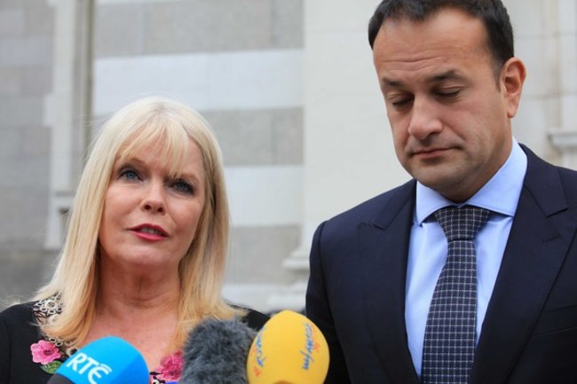 File Photo Mary Mitchell O Connor declares support for Leo Varadkar in Leadership race. End.