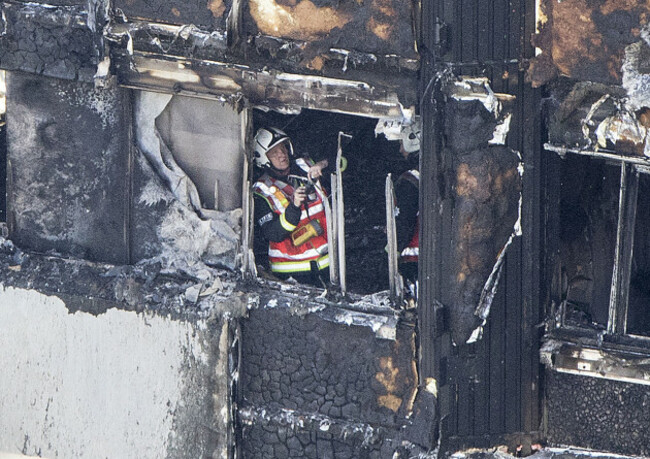 Tower block fire in London