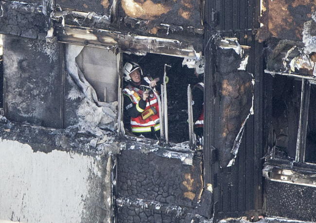 Tower block fire in London