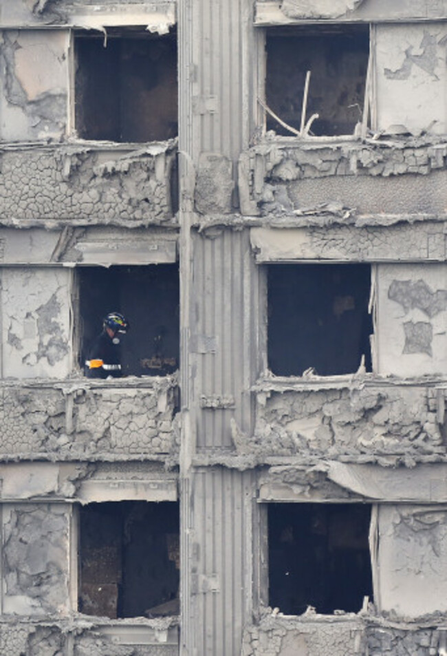 Tower block fire in London