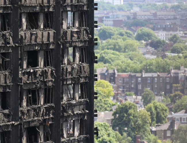 Tower block fire in London