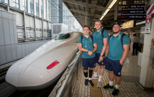 Paddy Jackson, Kieran Treadwell and Sean Reidy
