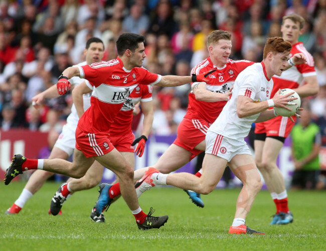 Conor Meyler with Niall Keenan and Enda Lynn