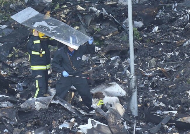 Tower block fire in London