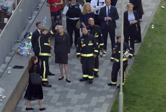 Tower block fire in London