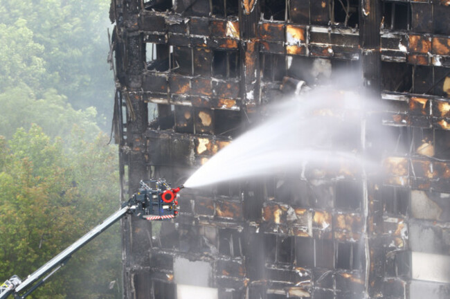 Tower block fire in London