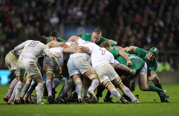 Ireland's scrum in trouble against England
