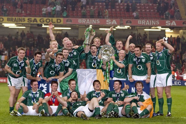 Ireland celebrate winning the Grand Slam