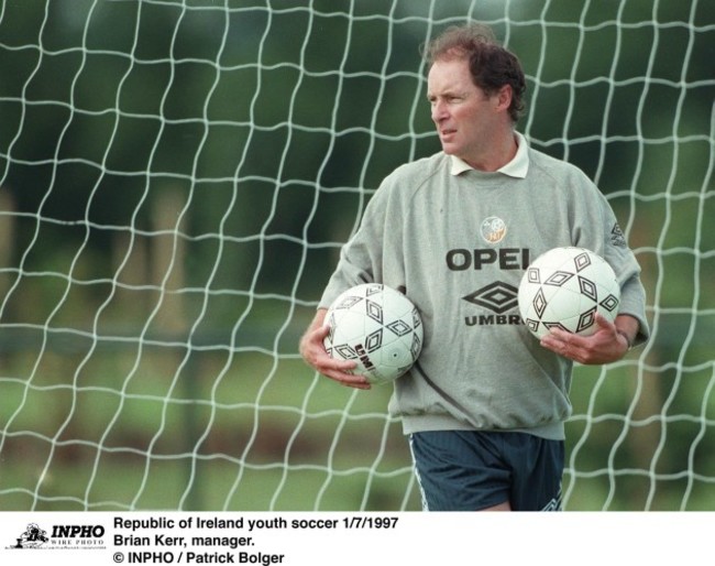 Brian Kerr, manager. 1/7/1997