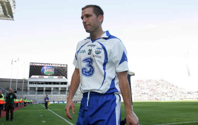 Ken McGrath dejected at the end of the game