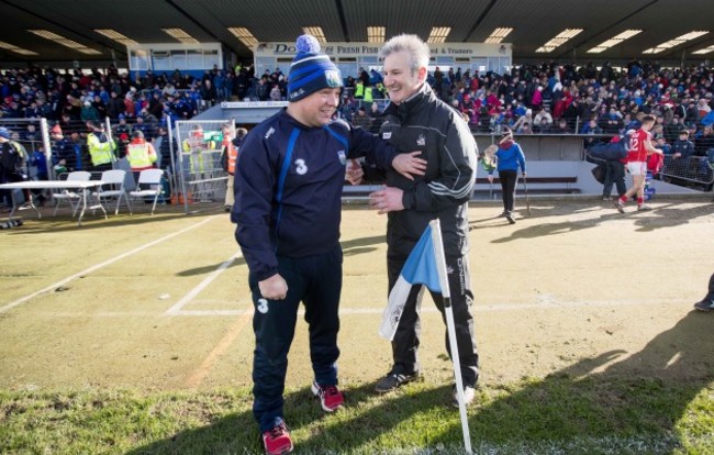 Derek McGrath with Kieran Kingston