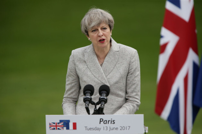 Theresa May visits Paris